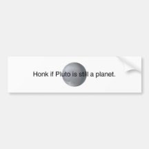 pluto bumper sticker