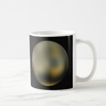 Pluto planet giant ball in the sky coffee mug