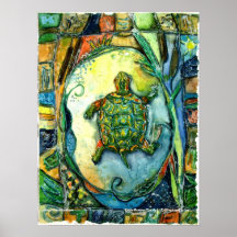 PMACarlson  Little Brother Turtle Poster
