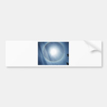 PMC Circular Rainbow Sky Dog Bumper Stickers