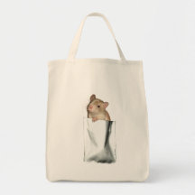 Pocket Rat (face) Canvas Bags