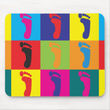 Podiatry Pop Art Mouse Mat