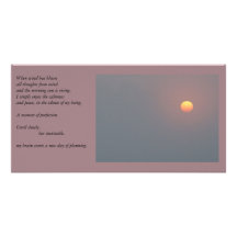 Poetry - Rising Sun Photo Card