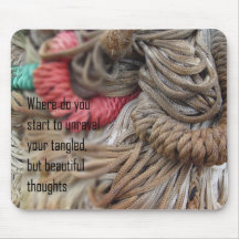 Poetry - Tangled Thoughts Mouse Pads