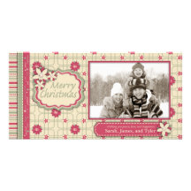 Poinsettia Photo Card