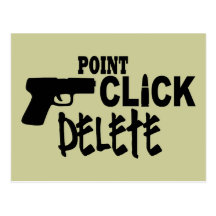 Point Click Delete Postcard