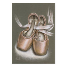 Pointe shoes business card
