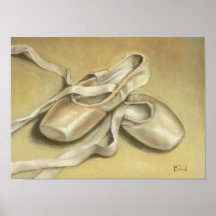 Pointe shoes print