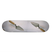 Pointed trowel skateboard decks