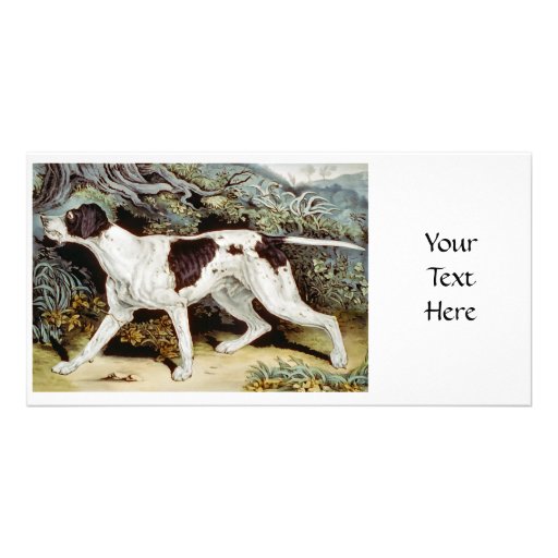 Pointer Dog Water colour Photo Card