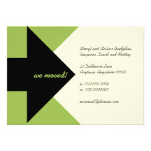 Pointing Arrow Moving Announcement and Invitation