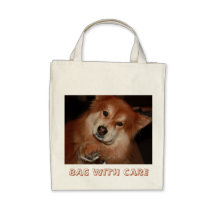 Pointing Chow Chow Canvas Bag