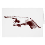 pointing finger cards