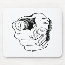 Pointing Finger Mouse Pad
