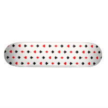 Poker Card Suits Pattern: Skateboard