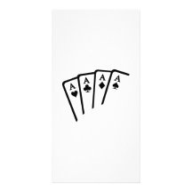 Poker Cards Aces Photo Cards
