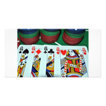 POKER CARDS PHOTOS PERSONALIZED PHOTO CARD