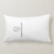 POKER FACE GUY PILLOW PLUSH