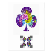 Poker Fans Club: Gambling Recreations Postcards