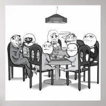 Poker Meme Dogs Poster
