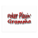 Poker Playin' Gramma 3 Postcard