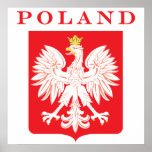 Poland Eagle Red Shield Print