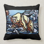 Polar Bear Art Pillow First Nations Bears Pillow
