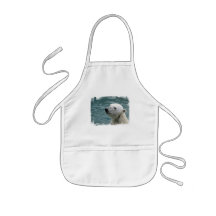 Polar Bear Profile Children's Smock Aprons
