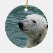 Polar Bear Profile Ornament
