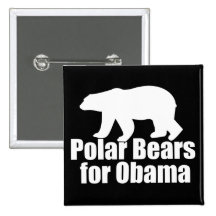 Polar Bears for Obama Button