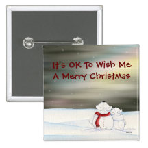 Polar Bears It's Ok Button