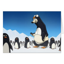 Polar Penguin Card (Blank Inside)