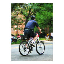 Police Bicycle Patrol Invitations