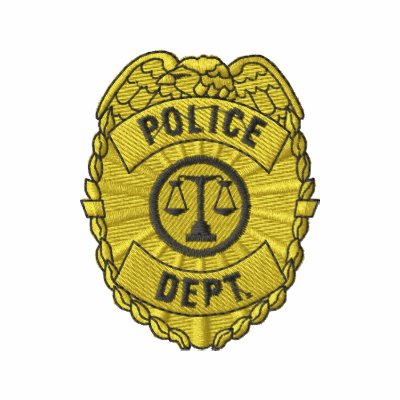 Police Dept. Badge Embroidered Shirt Police Dept. Badge Embroidered Shirt