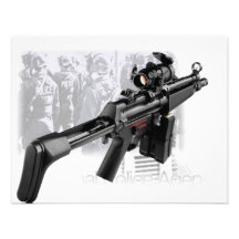 Police Gun Personalized Invitations