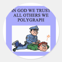 police lie detector jke stickers
