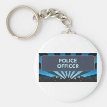Police Officer Marquee Key Chains