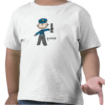 Police Officer Stick Figure T Shirts