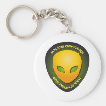 Police Officers Are People Too Keychain