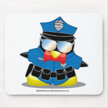 Police Penguin Mousemat