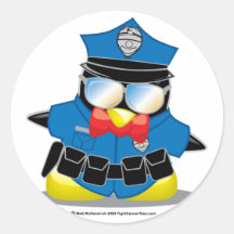 Police Penguin Sticker