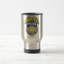 Police Protect and Serve Badge Coffee Mug