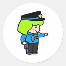 Police Woman 2 Sticker