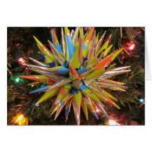 Polish Star Christmas Ornament Card