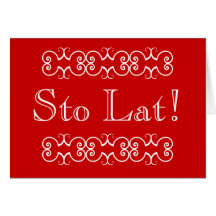 Polish Sto Lat Birthday Greeting Card