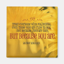 Politeness inspirational magnet