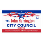 Political Campaign Card - City Council Business Card Template