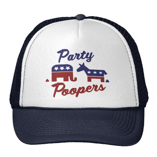 Political Party Poopers Mesh Hat