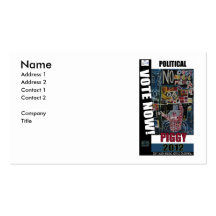POLITICAL PIGGY BUSINESS CARD TEMPLATES