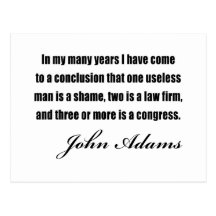 Political quotes by John Adams Post Card